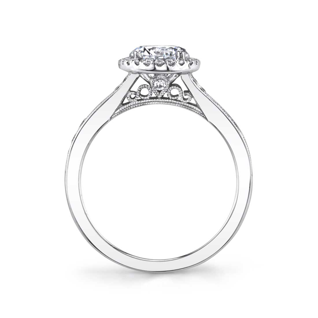 Quinn - Vintage Inspired Halo Engagement Ring
