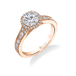Quinn - Vintage Inspired Halo Engagement Ring