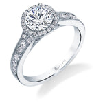 Quinn - Vintage Inspired Halo Engagement Ring