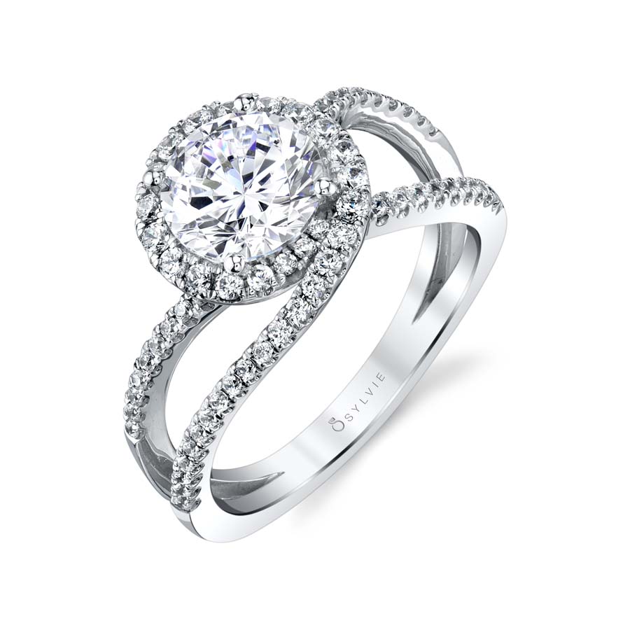 Marissa - Swirl Split Shank Engagement Ring