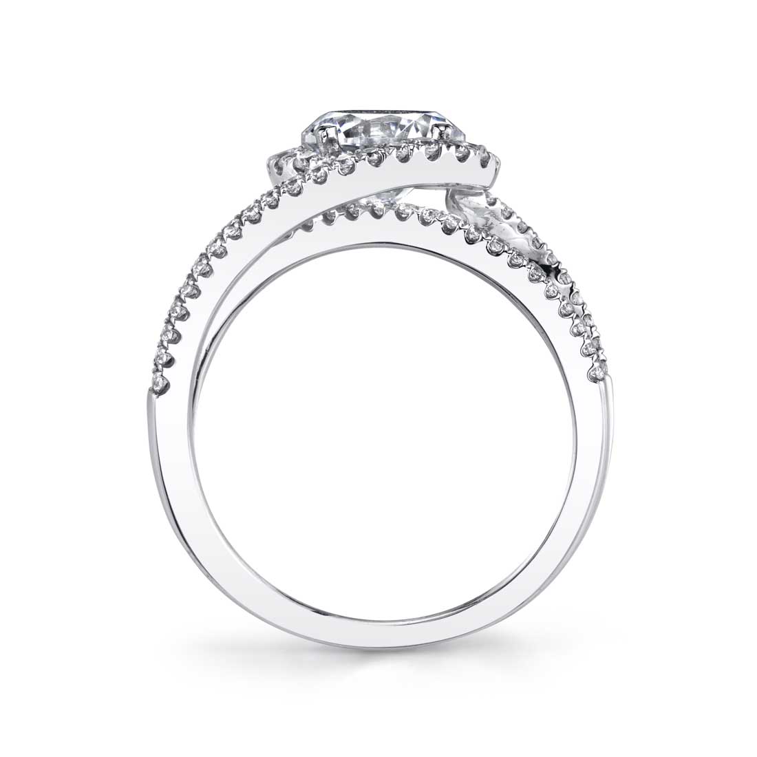 Marissa - Swirl Split Shank Engagement Ring