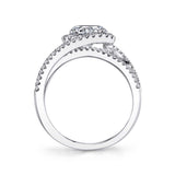 Marissa - Swirl Split Shank Engagement Ring