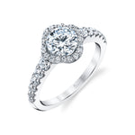 Penelope - Unique Halo Engagement Ring