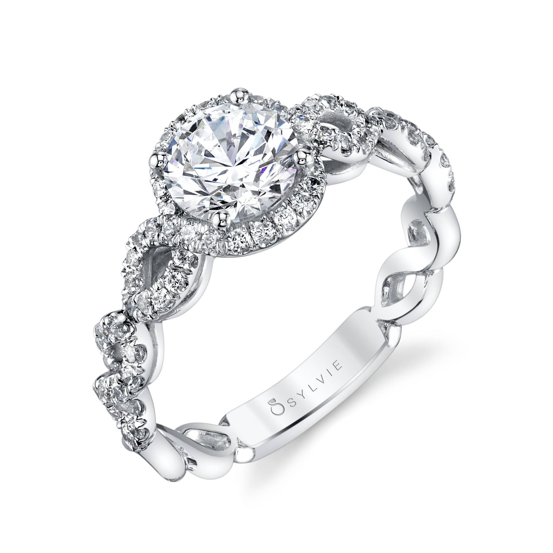Unique Spiral Engagement Ring