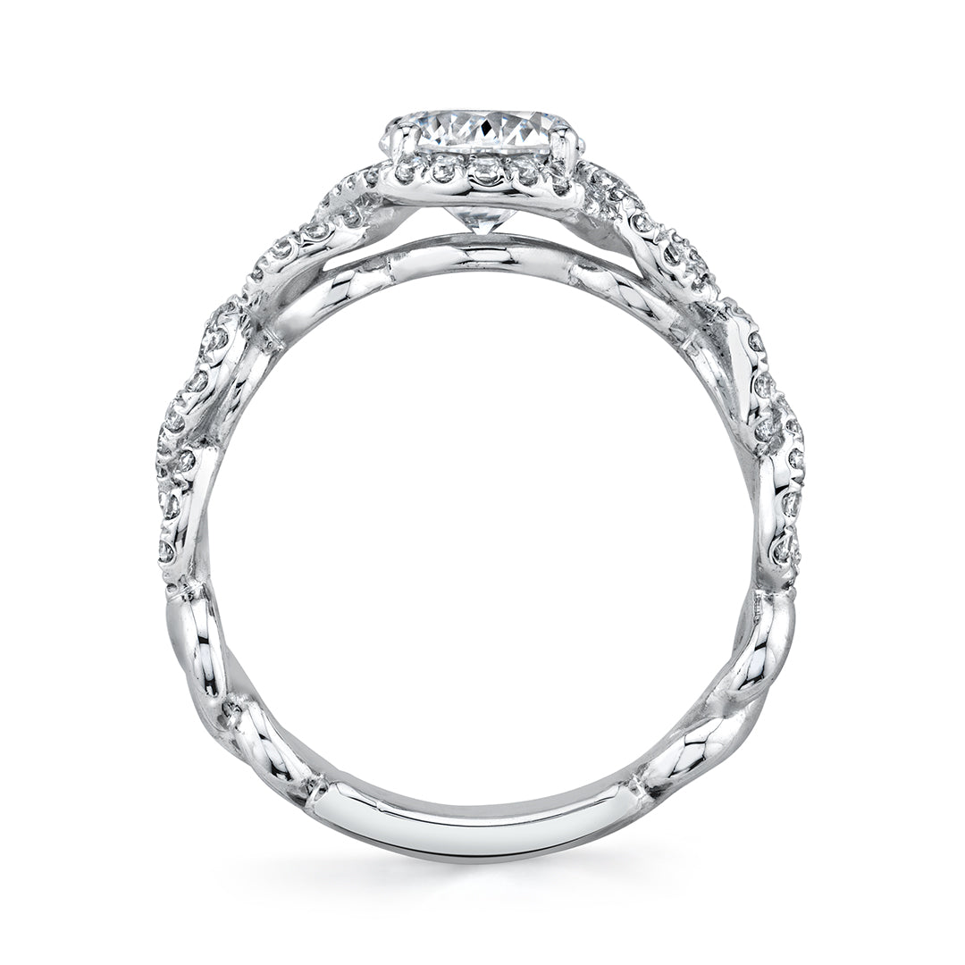 Unique Spiral Engagement Ring