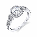 Modern Spiral Engagement Ring