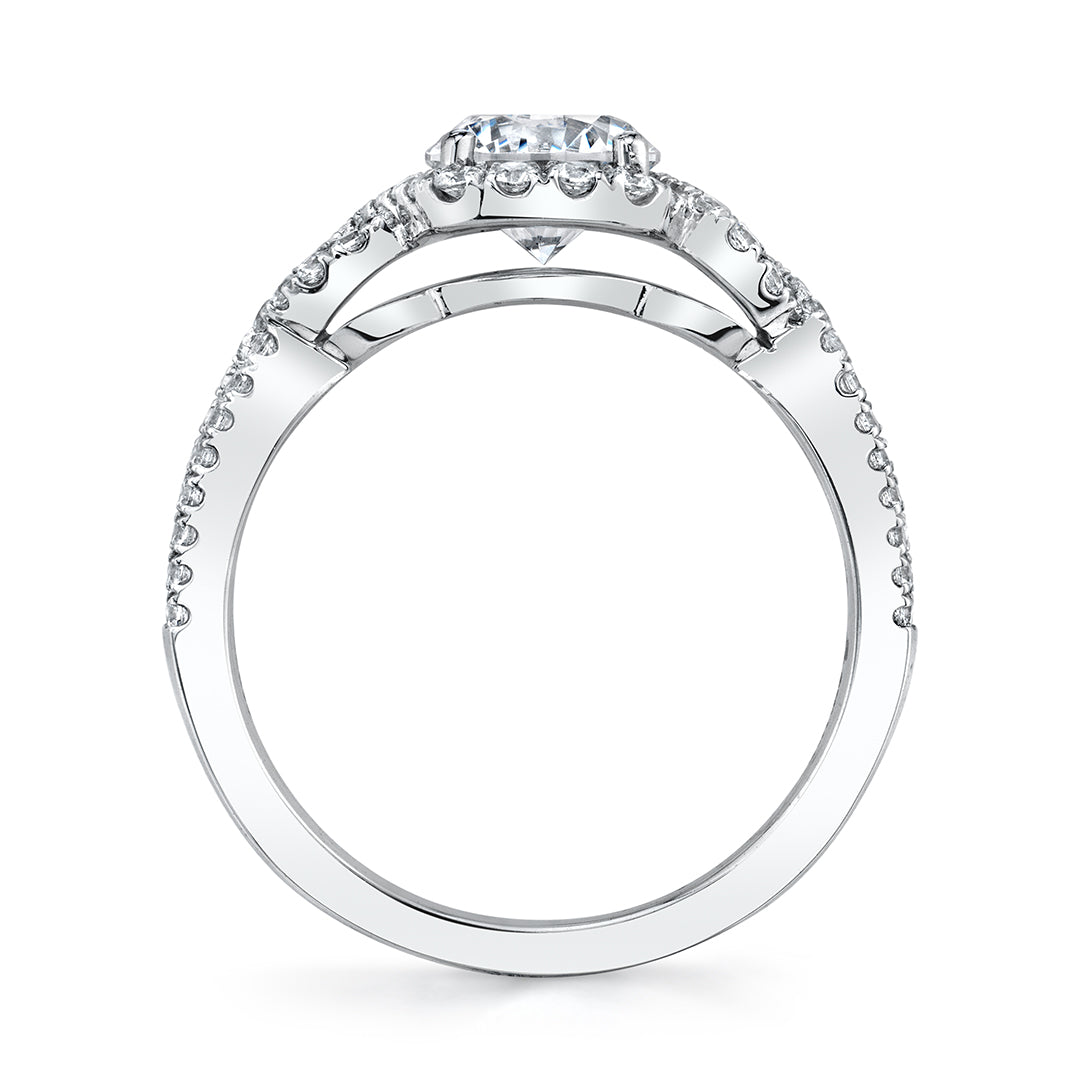 Modern Spiral Engagement Ring