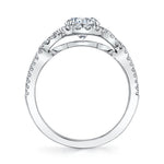 Modern Spiral Engagement Ring