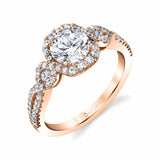 Modern Spiral Engagement Ring
