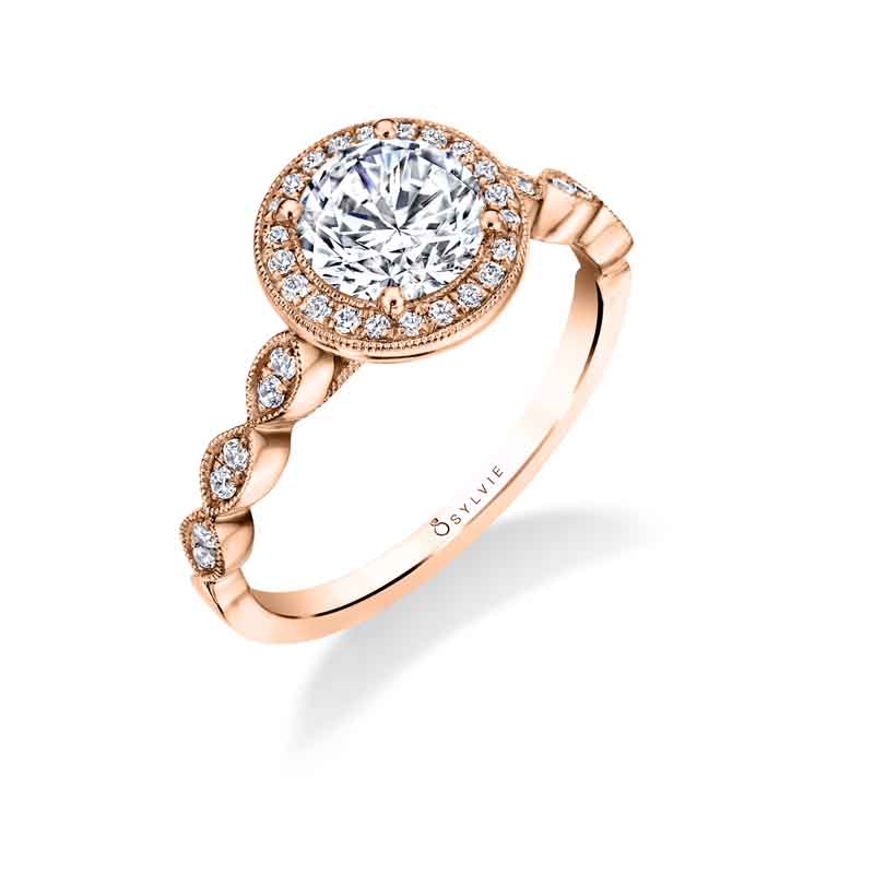 Jessa - Vintage Inspired Stackable Engagement Ring