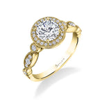 Taylor - Vintage Inspired Stackable Engagement Ring