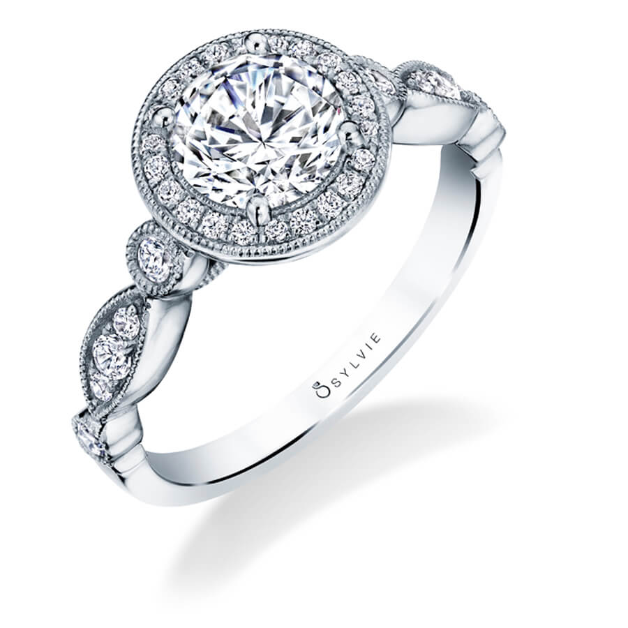 Taylor - Vintage Inspired Stackable Engagement Ring