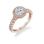 Marion - Stackable Halo Engagement Ring