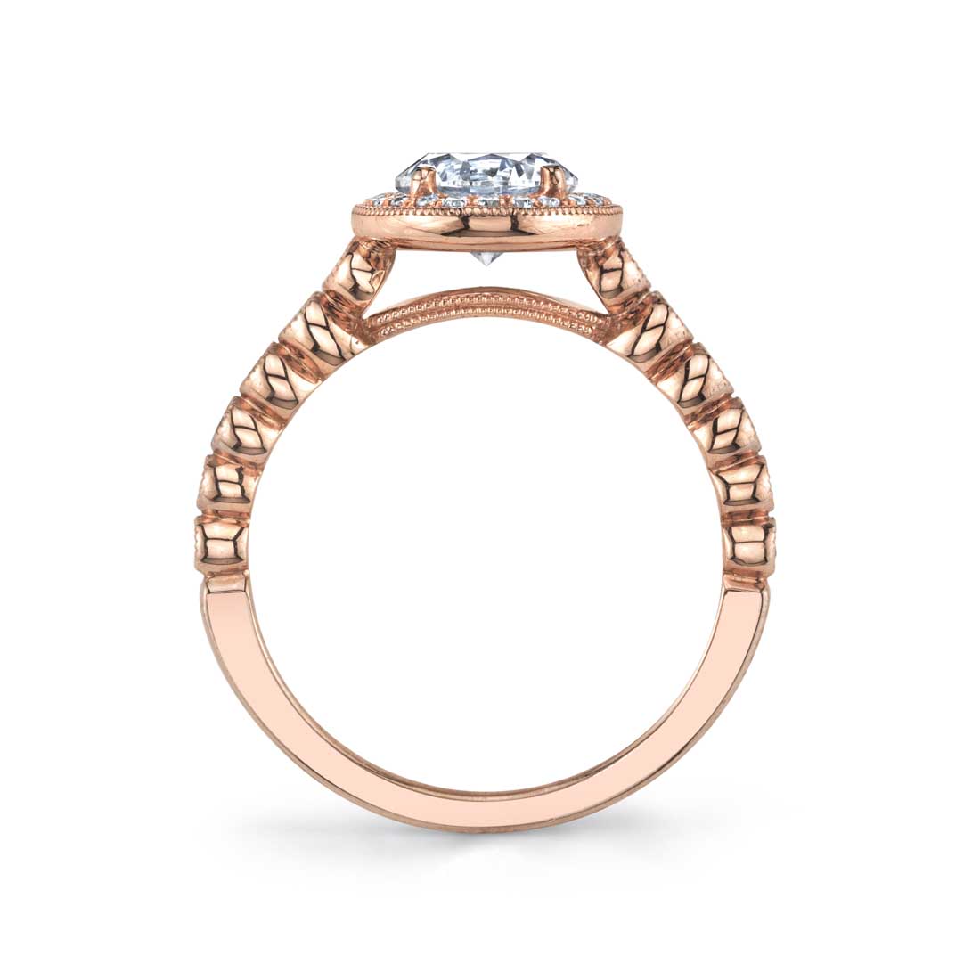 Marion - Stackable Halo Engagement Ring