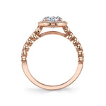 Marion - Stackable Halo Engagement Ring