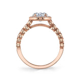 Marion - Stackable Halo Engagement Ring