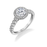 Marion - Stackable Halo Engagement Ring