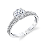 Classic Engagement Ring with Under Halo