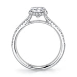 Classic Engagement Ring with Under Halo