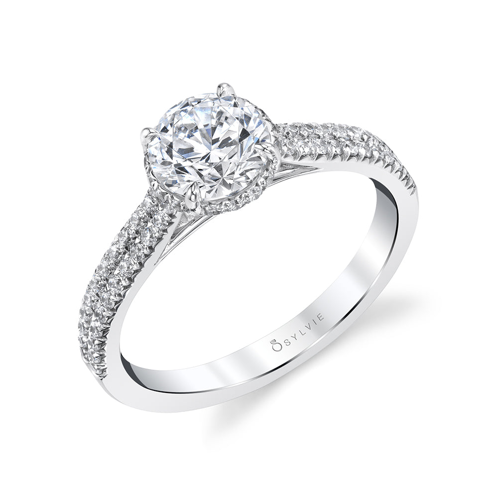Classic Engagement Ring with Under Halo