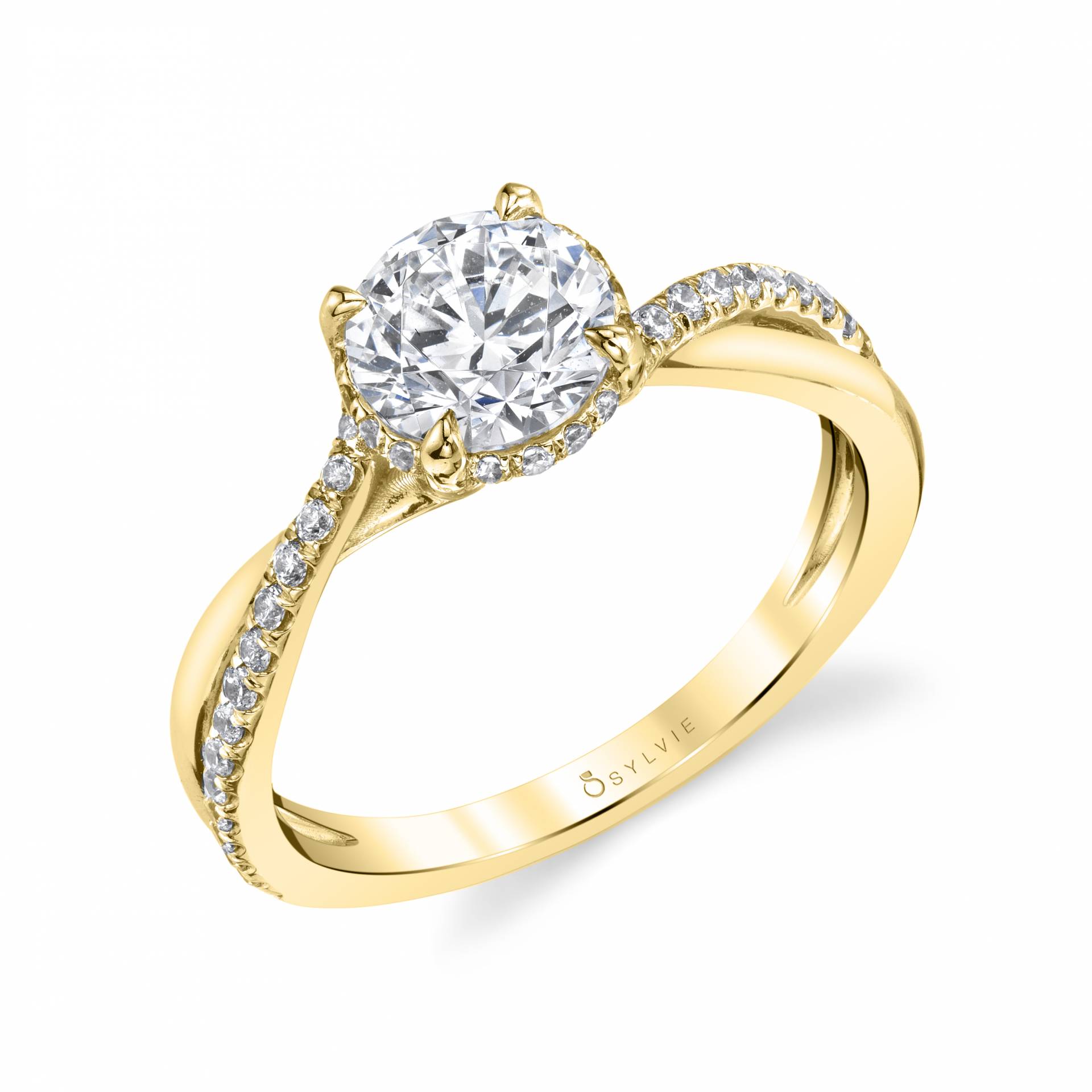 Spiral Engagement Ring
