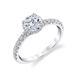 Classic Engagement Ring with Under Halo