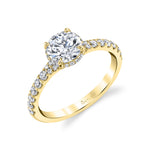 Classic Engagement Ring with Under Halo