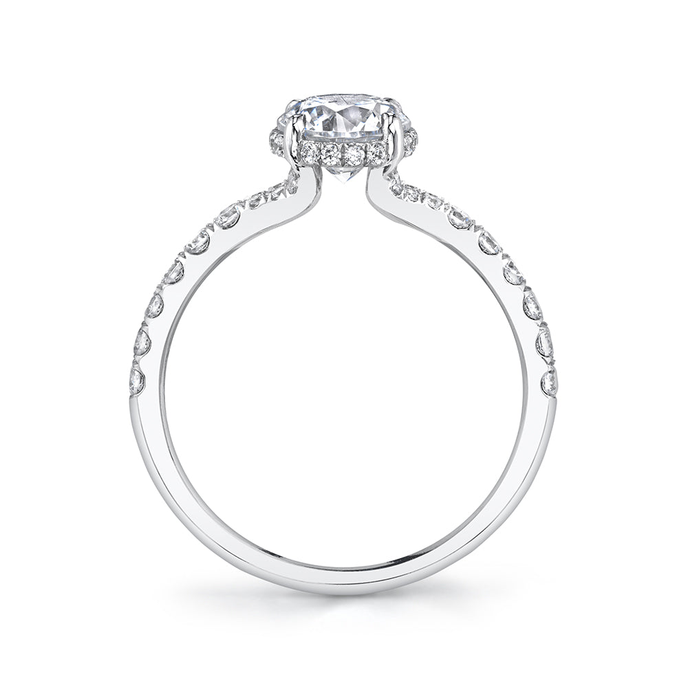 Classic Engagement Ring with Under Halo