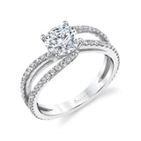 Split Shank Engagement Ring