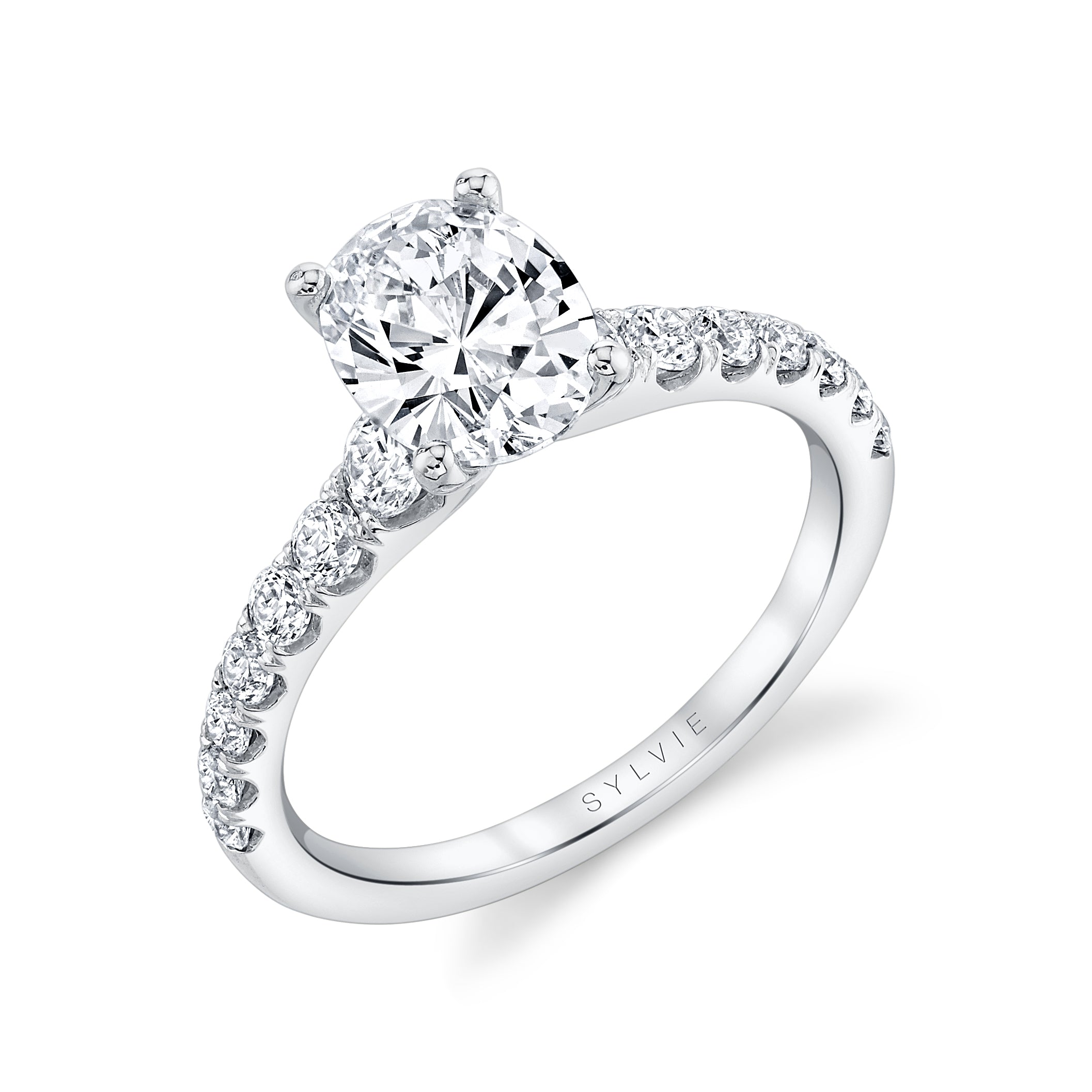 Oval Cut Classic Engagement Ring - Veronique