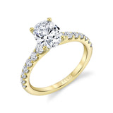 Oval Cut Classic Engagement Ring - Veronique