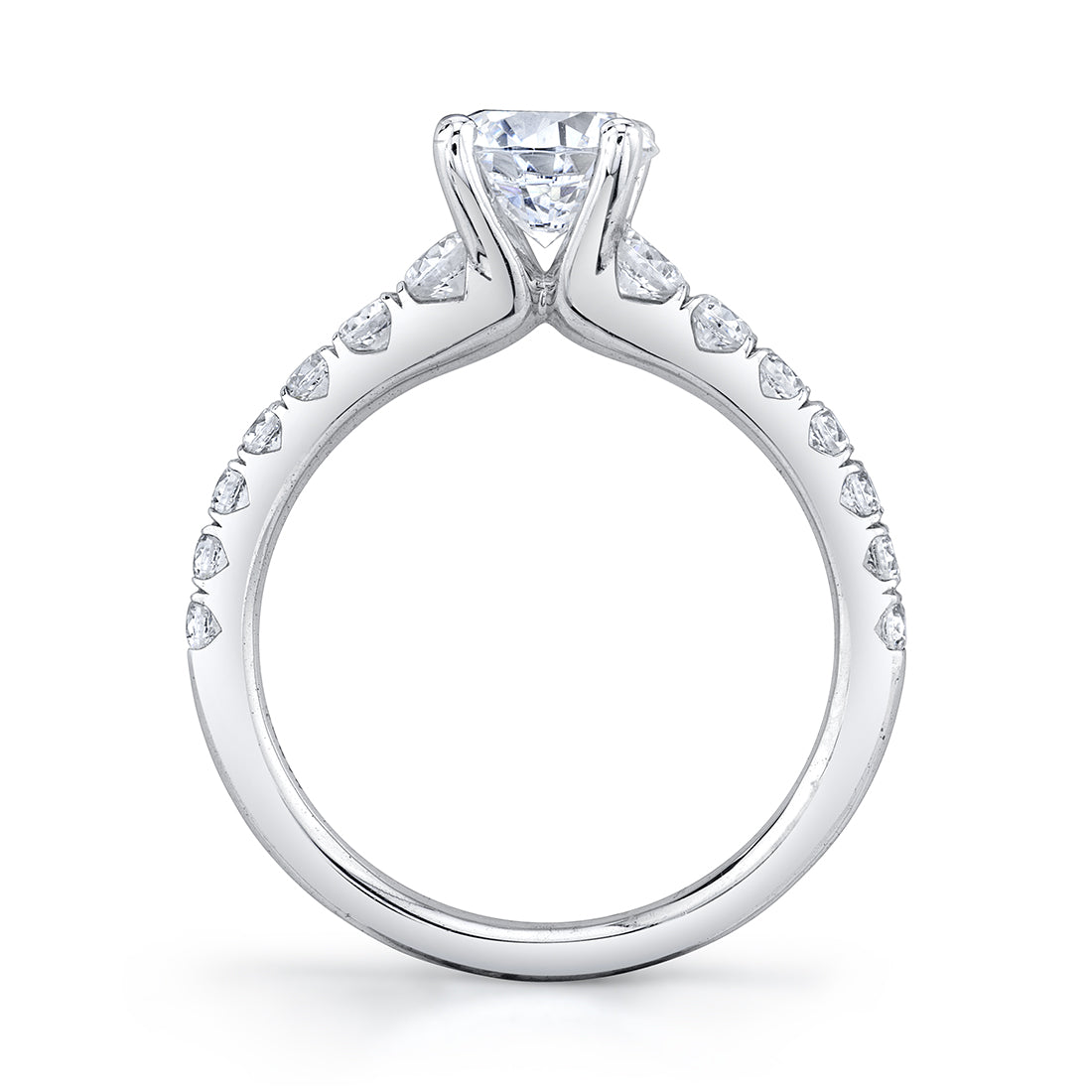 Pear Shaped Classic Engagement Ring - Veronique