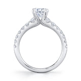 Radiant Cut Classic Engagement Ring - Veronique