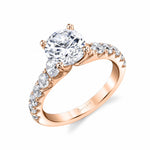 Wide Band Engagement Ring - Andrea
