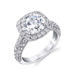 Halo Engagement Ring