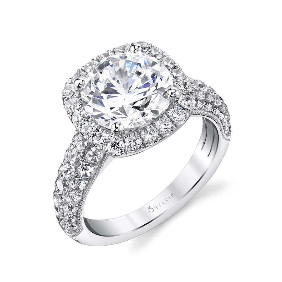Halo Engagement Ring