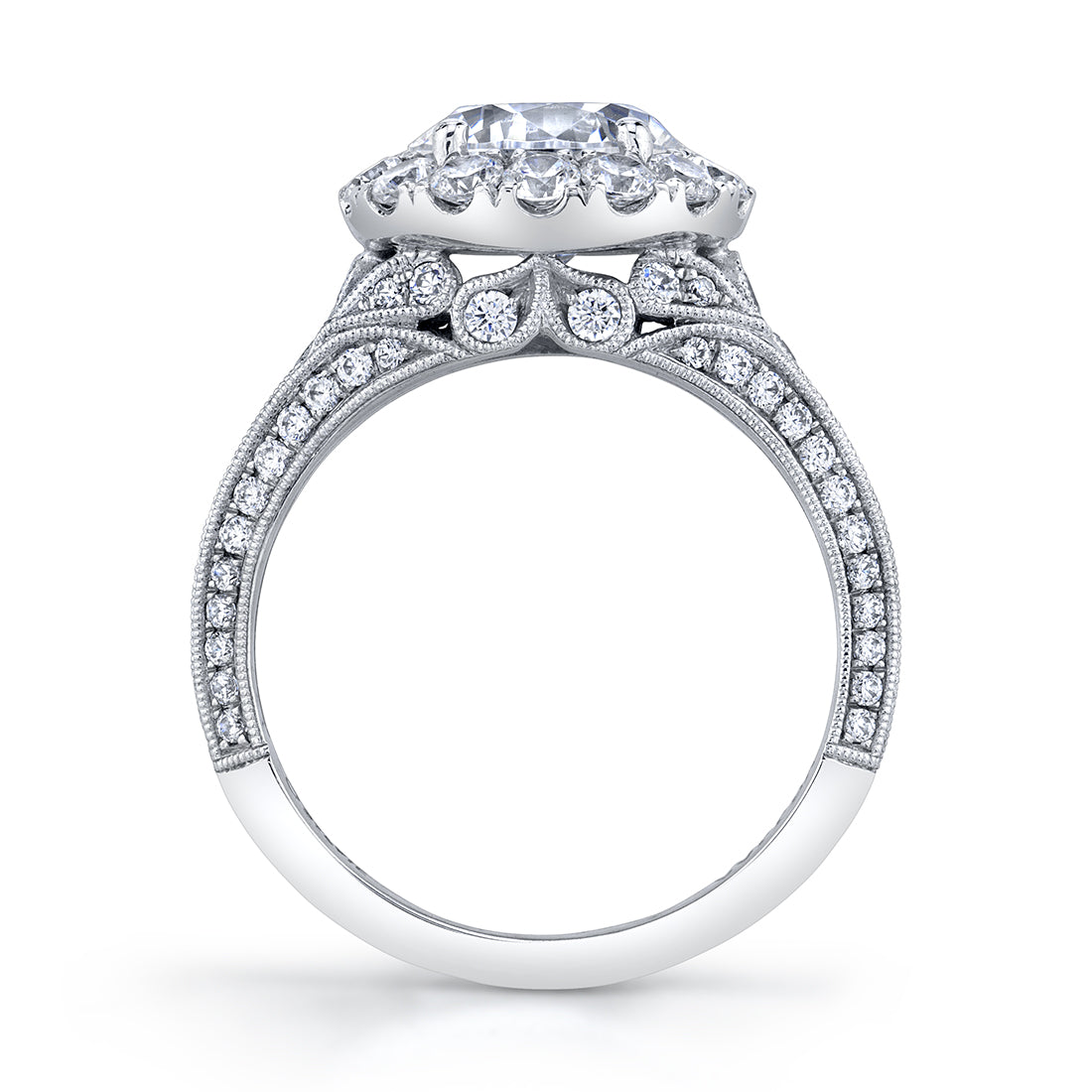 Vintage Halo Engagement Ring