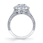 Vintage Halo Engagement Ring