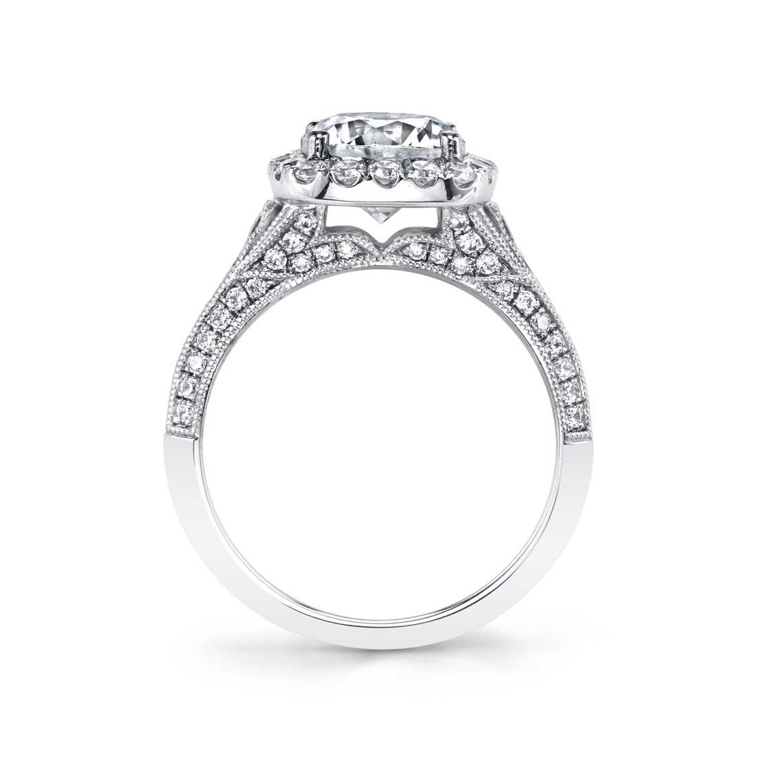 Vintage Inspired Oval Engagement Ring - Naomi