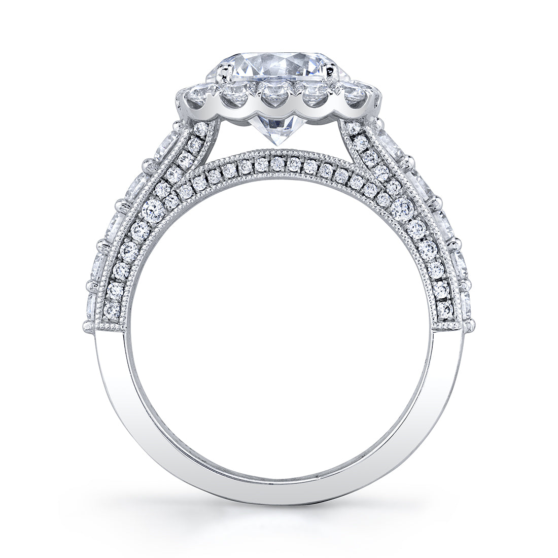 Vintage Halo Engagement Ring