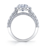 Vintage Halo Engagement Ring
