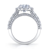 Vintage Halo Engagement Ring