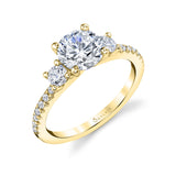 3 Stone Engagement Ring - Amore