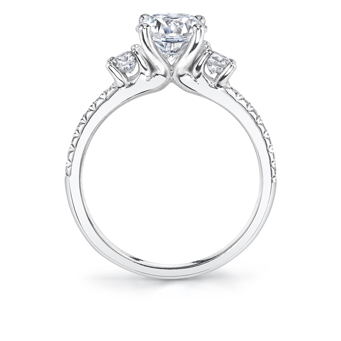3 Stone Engagement Ring - Amore
