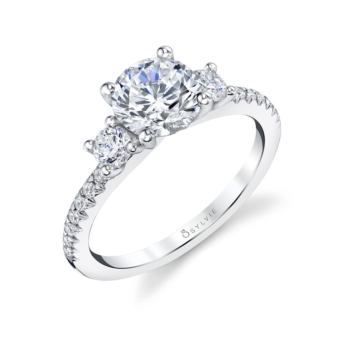 3 Stone Engagement Ring - Amore
