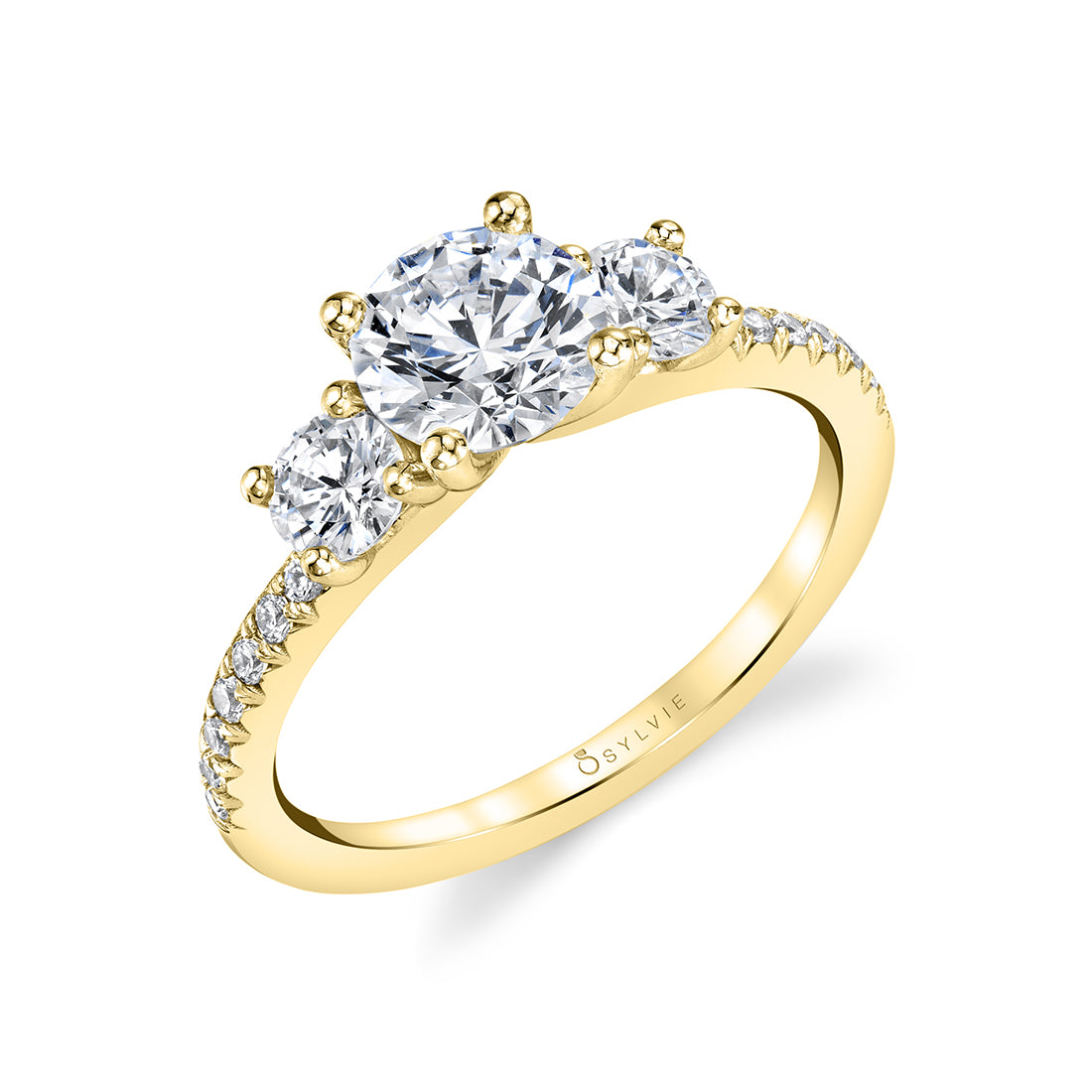 3 Stone Engagement Ring - Gemma