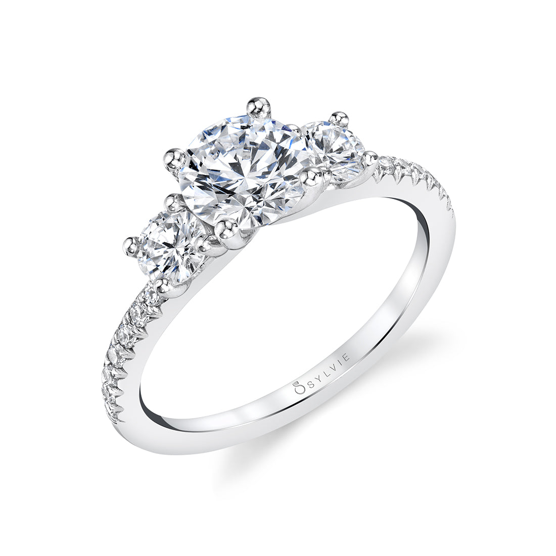 3 Stone Engagement Ring - Gemma