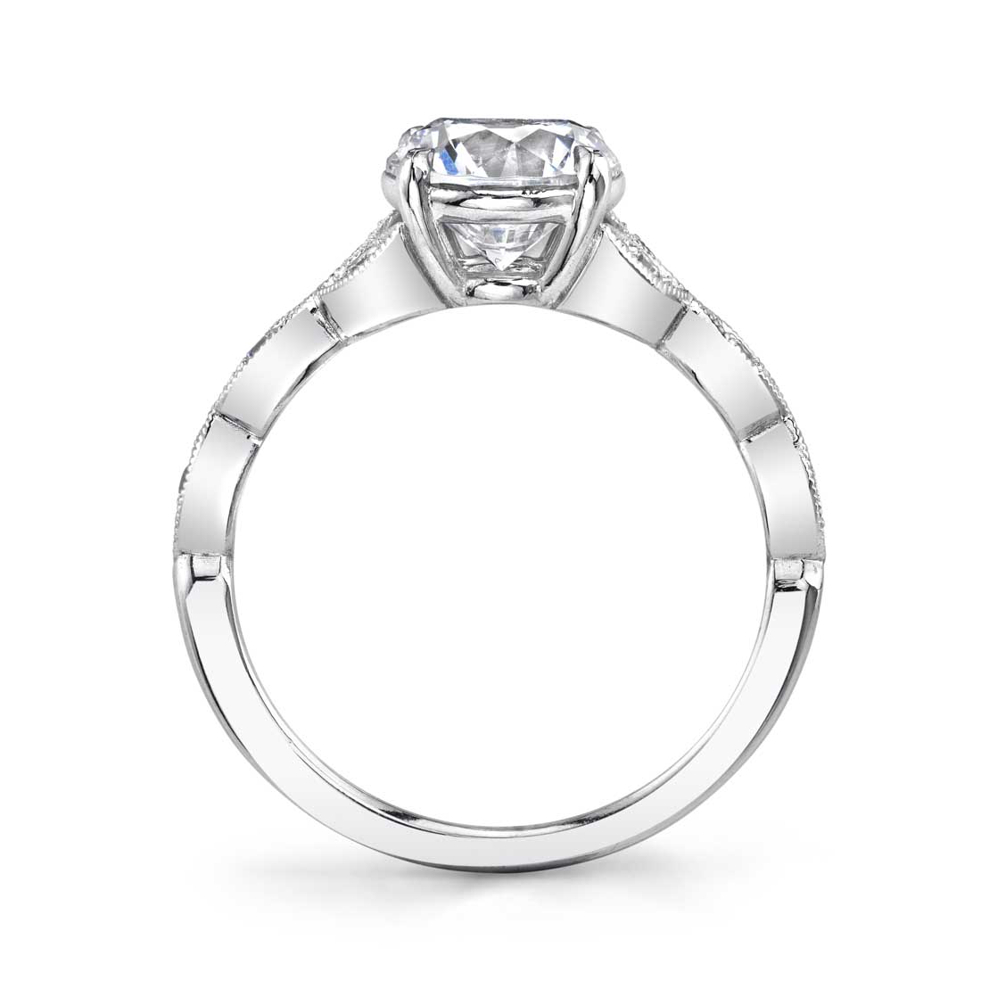 Unique Vintage Inspired Oval Engagement Ring - Frederique