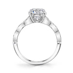 Unique Vintage Inspired Oval Engagement Ring - Frederique