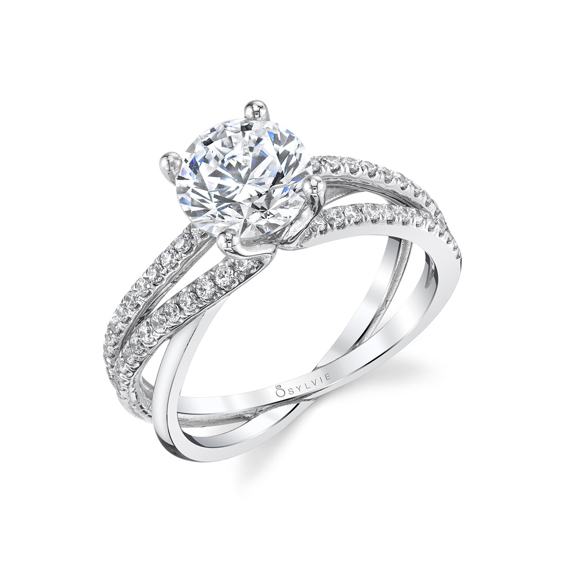 Modern Spiral Engagement Ring - Fernanda